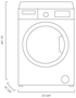 Blomberg WM98400SX2 Front Load Washer Compact 24 Inch Wide