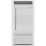 BlueStar BBB36R2CF 36 Inch Bottom Freezer Refrigerator Pro 22.4 Cu Ft