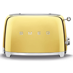 Smeg TSF01GOUS Retro 50's Style 2-Slice Toaster 950 W Gold